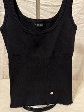 OCHNIK Black Ribbed Tank Top size small women’s